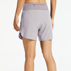 กางเกงขาสั้นบอร์ดเอวสูงสำหรับผู้หญิงกางเกงขาสั้นผ้าออกซ์ฟอร์ดระบายอากาศได้แห้งเร็วเป็นมิตรกับสิ่งแวดล้อมชุดวิ่ง - Product Image 2