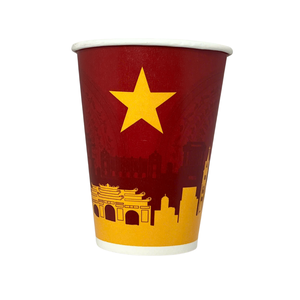 Vasos de Papel Kraft de Doble Pared Biodegradables de Grado Alimenticio Premium, Impresión Flexográfica con Logotipo Personalizado, Ecológicos, Desechables, para Bebidas, Envío Aéreo y Marítimo - Product Image 3