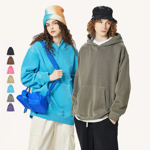 Sweat-shirts en coton 100% de haute qualité et lourds, personnalisés, en molleton français, à épaules tombantes, vintage, lavés, pour hommes - Product Image 5