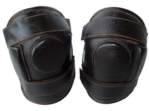 Protector de Rodilla de Cuero Genuino para Montar a Caballo, Diseño y Logotipo Personalizados, Protector de Rodilla de Seguridad para Montar a Caballo, Venta al por Mayor - Product Image 2