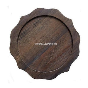 Fournisseur de plaque de chargeur en bois Design attrayant fait à la main sous la plaque Hot Selling New Luxury Charger Plate - Product Image 1