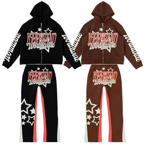 Chándales deportivos personalizados con estampado Puff para hombre, ropa cálida para correr, chándal informal a la moda, chándal hecho en Pakistán - Product Image 5