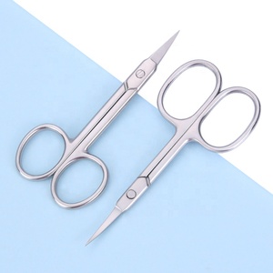 Hoja curva profesional de alta calidad, multiusos, piel muerta, tijeras para cutículas de uñas, Punta puntiaguda, Kit de aseo para cejas - Product Image 1