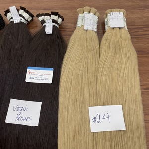 ผมต่อเวียดนามแท้ คุณภาพสูง เกรดพรีเมียม เนื้อผมตรงเรียบลื่น ลอนลึกธรรมชาติ ลอนคลื่นธรรมชาติ  พร้อมส่ง มีหลายสีให้เลือก - Product Image 2