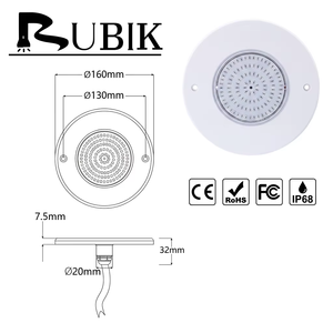 Luz LED Ultrafina de Plástico ABS para Piscina, IP68 Impermeable, 12V, Montaje en Pared, Iluminación Subacuática para Piscina, 2 Años de Garantía - Product Image 4