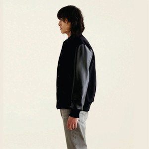 เสื้อแจ็กเก็ตทีมเบสบอลผ้ากำมะหยี่สำหรับผู้ชายเสื้อแจ็กเก็ตทีมเบสบอลปักลายด้วยกำมะหยี่ - Product Image 3