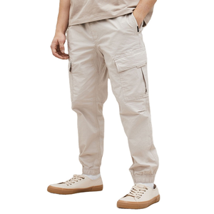 Pantalons cargo pour hommes, couleur unie, décontractés, de haute qualité, à logo personnalisé, légers, respirants, avec poches, vente chaude - Product Image 1