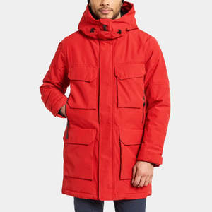 เสื้อโค้ทขนเป็ดสำหรับผู้ชายเสื้อโค้ทปิดซิปมีหลายกระเป๋าดีไซน์ตามสั่ง - Product Image 1