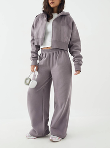 ชุดออกกำลังกายผู้หญิงแบบสบายๆ ทรงหลวม ขายดี ดีไซน์เฉพาะ พร้อมเอวยางยืด ผ้าฝ้ายออร์แกนิคนุ่มสบาย เหมาะสำหรับการฝึกซ้อม - Product Image 2