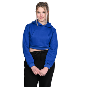 Premium Quality Women's Crop Gym Hoodies Casual Wear Stylish Best Selling Breathable Wholesale OEM Women's Crop Top Hoodies - Product Image 2