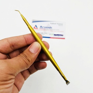Wholesale Private Label Stainless Steel Gold Eyelash Lifting Tools <b>Lash</b> <b>Separator</b>, Eyelashes Extensions Tool for Beauty Salon - Product Image 1