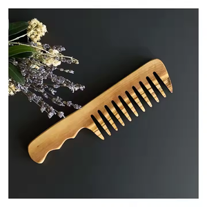 Herramientas de peinado peine de madera salón de belleza herramientas de corte de pelo cola ecológica peine de madera disponible 100% Natural - Product Image 3