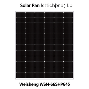 Panneau solaire Weisheng WSM-66SHP645 - Product Image 2