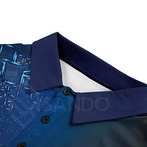 Couleur unie 100% coton pour hommes pour polos T-shirt d'été respirant pour adultes - Product Image 4