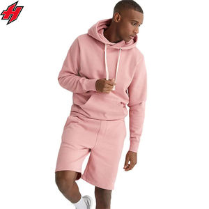 Custom Logo <b>Men's</b> Track Sweat Suit 2-Piece Hoodie and Joggers with <b>Shorts</b> Spring Sweatsuit Set - Product Image 2
