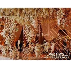 Soportes de metal únicos para recepción de bodas, recepción nocturna, decoración de Escenario nocturno, soporte de metal, soporte de metal decorativo para noche de bodas - Product Image 1