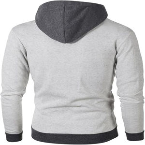 เสื้อมีฮู้ดคอเต่าสำหรับผู้ชาย, เสื้อโค้ทผ้าฝ้าย100% มีฮู้ดย้อมสีล้วนสำหรับใส่ได้ทั้งชายและหญิง2025 - Product Image 2