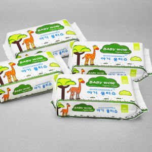 Toallitas húmedas de tela no tejida ecológicas compactas de 80 unidades Baby Wow, toallitas de limpieza perfumadas desechables para uso doméstico - Product Image 1