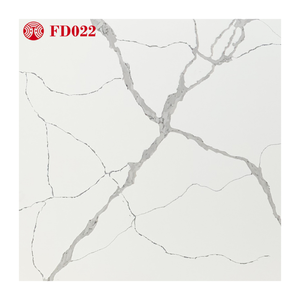 HIC diseño moderno cuarzo blanco Calacatta mármol pulido corte a tamaño encimeras de cocina mesas de tocador hechas de piedra Artificial - Product Image 6