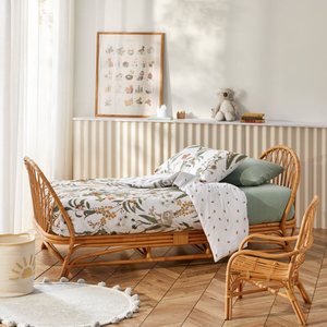 Meubles pour enfants, meilleure vente de lit simple en rotin de qualité supérieure lits pour enfants naturels - Product Image 6