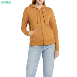 Sweat-shirt à capuche zippé oversize pour femme, coupe ample et décontractée, couleur unie, style Y2K, en polaire, avec poches, pour adolescente - Product Image 5