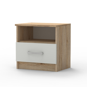 โต๊ะข้าง MDF คุณภาพสูงพร้อมลิ้นชักเก็บของง่ายต่อการเข้าถึงสิ่งของที่เก็บไว้สำหรับห้องนอน - Product Image 4