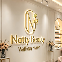 Enseigne LED personnalisée pour entreprise, enseigne LED personnalisée pour salon de beauté, salon de coiffure, enseigne lumineuse LED