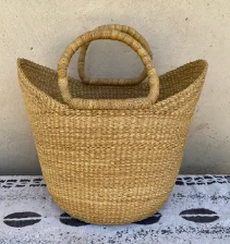 Artisan and Durable Bamboo Gift <b>Basket</b> Rattan <b>Basket</b> With Handles Ideal for Weddings Festivals Home Decor Flower <b>Basket</b> - Product Image 4