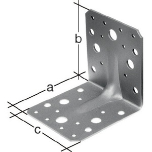 Heavy-Duty 90 X 90 X 65 mm Angle Bracket with 4/18 Holes 2.5 mm Thickness GAH Series for Utility <b>Racks</b> Pack of 50 - Product Image 1