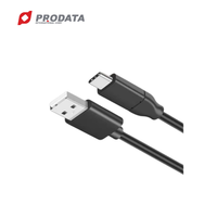Kabel PRODATA PVC Terlindung USB 3.1 Tipe-A ke Tipe-C 30/22 AWG 1M 5G 3A Adaptor USB Berlapis Nikel