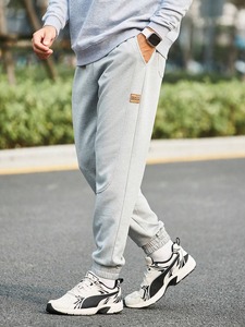 Pantalones Deportivos de Felpa para Hombre, 100% Algodón, Pantalones de Gimnasio Suaves y Cálidos, Cintura Elástica, Personalizados OEM, Casuales, para Entrenamiento y Descanso - Product Image 4