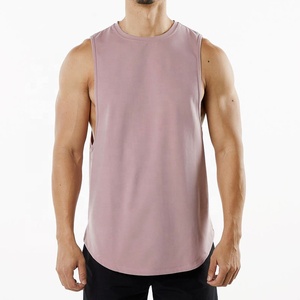 Camiseta sin mangas ligera para hombre, de secado rápido, estilo corsé ajustado para fitness, con cuello redondo, estilo casual y transpirable. - Product Image 1