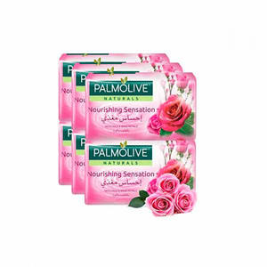 Jabón Artesanal PALMOLIVE de Aloe y Oliva 90g X4 Unidades, Jabón Blanqueador para Piel Grasa con Vitamina E y Manteca de Karité, Aroma a Lirio - Product Image 1