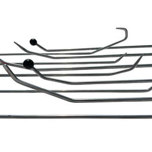 Arklow 10-Piece White Steel Paintless Dent <b>Puller</b> Repair Rod Set with 2 Interchangeable Tips - Product Image 1