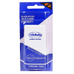 Inserto de Torneado Indexable ISO VBGW 160408S01020B TB310 D.4.5mm Color Plata-Negro Paquete de 2 - Product Image 2