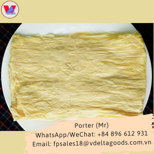 Délicieuses feuilles de tofu surgelées de cuisine de rue chinoise / Feuilles de tofu / Peau de tofu (tau Hu Ky Dong Lanh) Vacances - Product Image 5