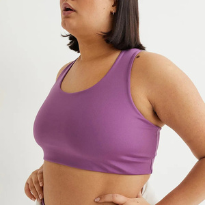 Respirant Fitness Wear Sans Manches Col Haut Femmes Sport Soutien-Gorge Matériel Personnalisé Sans Couture Une Épaule Crop Sport Soutien-Gorge - Product Image 4