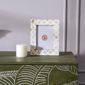 กรอบรูปเปลือกหอยคาปิซตกแต่งจำนวนมากขายส่ง กรอบรูปโบราณ งานฝีมือจากเวียดนาม - Product Image 4