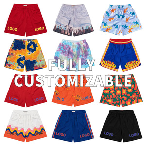 Shorts de basketball personnalisés unis avec logo, plusieurs couleurs, tissu respirant en maille, taille élastique, unisexe, vêtements de sport, grandes tailles, séchage rapide - Product Image 6