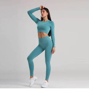 Conjuntos de entrenamiento de nuevo diseño OEM de secado rápido para mujer, conjuntos de Yoga de gran oferta, ropa deportiva para mujer, conjuntos de ropa de gimnasio para mujer a buen precio - Product Image 3