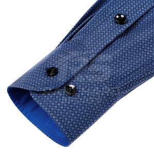 Camisa de Vestir Elegante para Hombre, Color Sólido, Manga Larga, Algodón, Camisa de Vestir Profesional Clásica para Hombre - Product Image 4