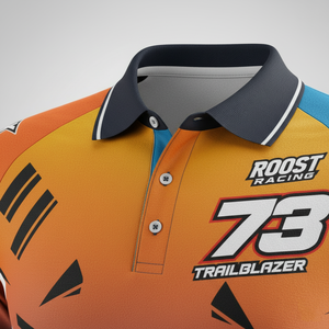 เสื้อยืดโปโลแข่งรถ MX แขนสั้นสำหรับผู้ชายและผู้ใหญ่ - Product Image 3