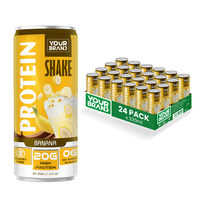 Vente en gros de shakes protéinés avec jus de banane à haute teneur en protéines, goût frais, regain d'énergie, choix parfait pour vos besoins en boissons