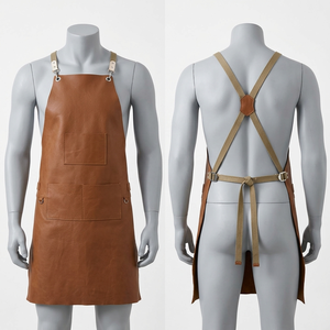 Premium Quality 300 GSM Cotton Denim <b>Work</b> <b>Apron</b> Blue Bib <b>Apron</b> With Pocket Custom Woven Logo <b>Apron</b> for Bakers and Chefs - Product Image 6