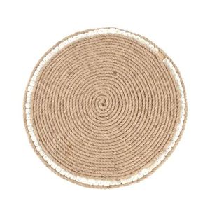 Vente en gros de napperons en rotin tissé à la main en écorce de maïs de conception personnalisée de qualité d'exportation 100% napperons tissés solides modernes mariages - Product Image 4
