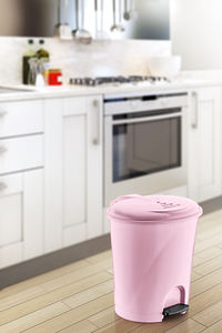 Poubelle à pédale noire 33L nettoyage facile plastique compact PP maison bureau cuisine utilisation gestion des déchets seau seau de stockage - Product Image 6