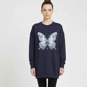 เสื้อสเวตเชิ้ตผู้หญิงทรงปกติ แฟชั่นทันสมัย ใส่สบาย อุ่น นุ่ม ผ้าฟลีซ เหมาะสำหรับใส่ในชีวิตประจำวัน เป็นมิตรกับสิ่งแวดล้อม ผลิตจากผ้าฝ้าย 100% - Product Image 1