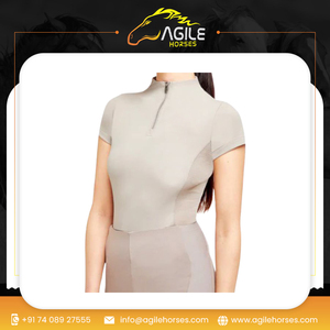 เสื้อขี่ม้าครึ่งแขนเสื้อสำหรับใส่แข่งขันเสื้อขี่ม้า - Product Image 6