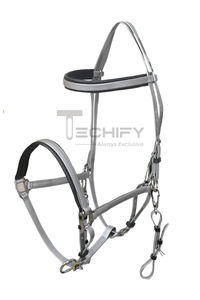 Endurance équestre Tack licou bride étanche Durable tous temps amical brillant matériel acier Zinc laiton matériel chevaux - Product Image 3