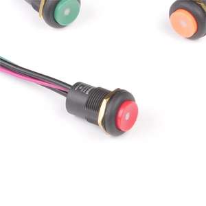<strong>High</strong> <strong>Quality</strong> Round <strong>High</strong> Head <strong>Illuminated</strong> <strong>Light</strong> LDE Waterproof 16mm <strong>Push</strong> Button Switches with Potted Cable - Product Image 6